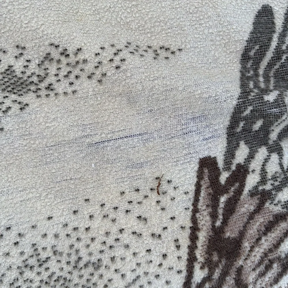 IBENA‎ Blanket  Eagle Landing Acrylic Reversible Has Issues 55x74